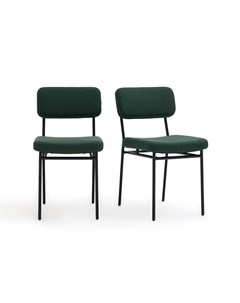 Комплект из 2 х стульев joao зеленый 44x81x57 см Laredoute