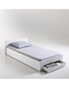 Кровать 1 спальная с сеткой и ящиком crawley белый 106x57 см Laredoute