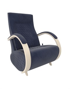 Кресло глайдер модель balance 3 с накладками синий 70x105x84 см Комфорт