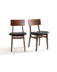 Комплект из 2 стульев larsen коричневый 47x80x51 см Laredoute