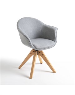 Кресло офисное винтажное quilda серый 64x55x60 см Laredoute