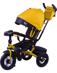 Детский велосипед с ручкой Triton bluetooth желтый черный BGT B 0523 BT желтый черный Bubago