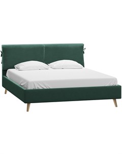 Кровать Ситено 140 Barhat Emerald зеленый 118649 Woodcraft