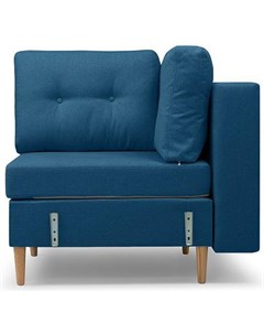 Угловое кресло модульного дивана Динс Sherst Blue синий 20405 Woodcraft
