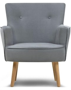 Кресло Чарли Velvet Grey серый 106895 Woodcraft