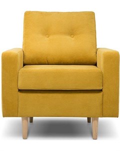 Кресло Динс Velvet Yellow желтый 12759 Woodcraft
