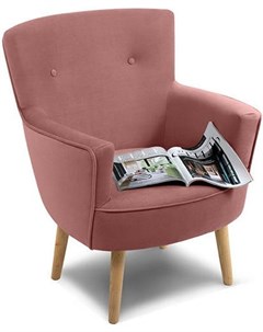 Кресло Чарли Velvet Pink розовый 106897 Woodcraft