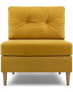 Кресло Динс 1 Velvet Yellow желтый 20394 Woodcraft