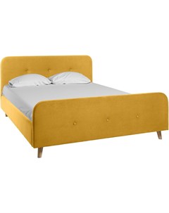 Кровать Плиди 140 Velvet Yellow Woodcraft