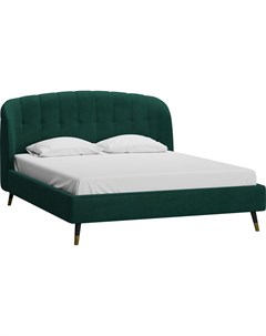 Кровать Льери 160 Velvet Emerald Woodcraft