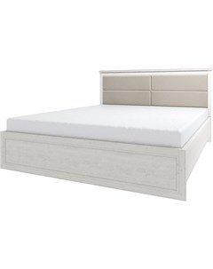 Кровать Monako 160 M с мягким изголовьем и подъемником сосна винтаж дуб анкона Anrex