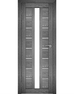 Межкомнатная дверь Амати 17 80x200 дуб шале натуральный стекло белое Юни двери