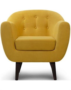 Кресло Роттердам Velvet Yellow Woodcraft