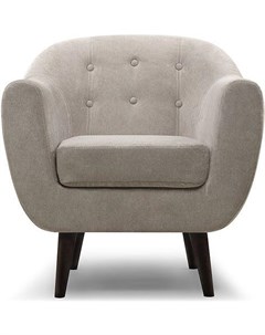 Кресло Роттердам Velvet Grey серый 126575 Woodcraft