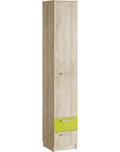 Шкаф Акварель 1 Лайм с ящиками зеленый бежевый 126808 Woodcraft