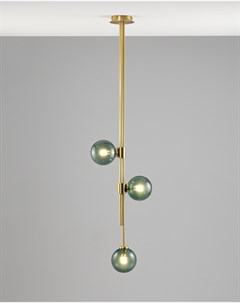 Светильник потолочный на штанге sience золотой 28x120x12 см Moderli