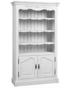 Шкаф книжный с дверцами марсель белый 110x210x40 см Инлавка