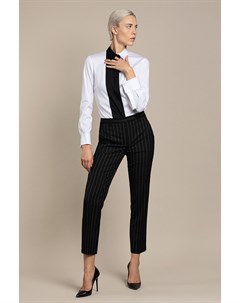 Зауженные брюки с фирменным дизайном Vassa&co