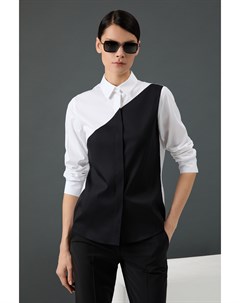 Блузка c контрастным дизайном Vassa&co