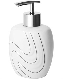 Дозатор для жидкого мыла WAVE белый арт 5975 керамика пластик Bisk
