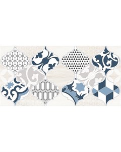 Плитка Мореска декор 1 синий 200х400 1641 8629 ООО Ласселсбергер Lb ceramics