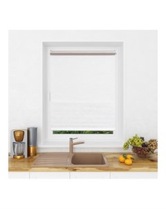 Рулонная штора LM 88-01, 78х160 см (белый, блэкаут) Lm decor