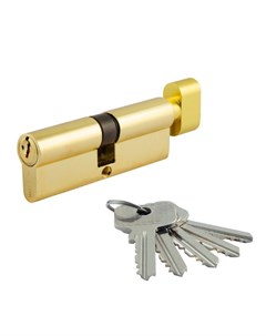 Механизм цилиндровый (40/40, ключ/вертушка, латунь, английск.ключ) ЕСО Z ЛВ-80 Нора-м