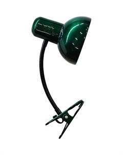 Светильник настольный прищепка HT 2077C E27 зеленый перламутр Трансвит