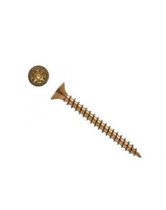 Саморез по дер. 5,0x 60 оцинк.желтый (100шт) Fixhaus