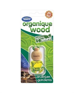 Ароматизатор Wood Organicue Арабский сад жидкостный подвесной с деревянной крышкой 7 мл Tasotti
