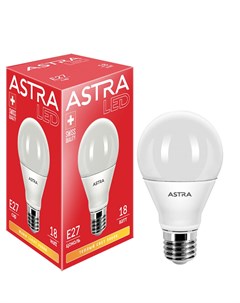 Лампа светодиодная A70 18Вт E27 3000K Astra