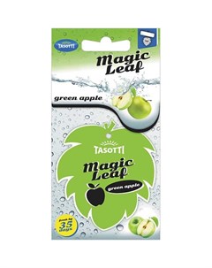Ароматизатор Magic Leaf Зеленое яблоко бумажный Tasotti