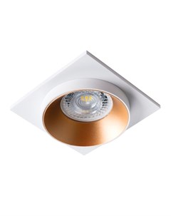 Кольцо декоративное точечного светильника SIMEN DSL W G W 29135 квадрат белый золотой Kanlux