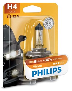 Автомобильная лампа H4 BlueVision 1шт Philips