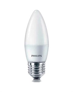 Лампа светодиодная B35 6 5Вт Е27 4000К 929002274907 ESSLEDCandle Philips