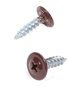 Саморез по мет. цв. 4,2х25 п/шайба остр.RAL8017 шоколадный(100шт) Fixhaus