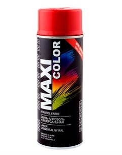 Эмаль аэрозольная красная 400мл Maxi color