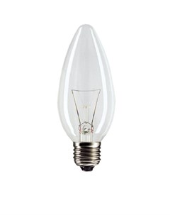 Лампа накаливания B35 свеча 60Вт Е27 CL прозр 921501544237 Philips
