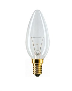 Лампа накаливания B35 свеча 60Вт Е14 CL прозр 926000003017 Philips