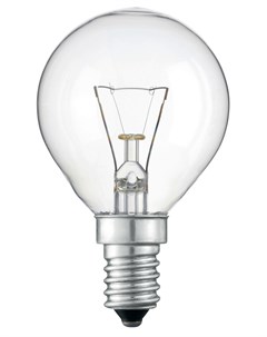 Лампа накаливания P45 шар 60Вт Е14 CL прозр 926000005022 Philips