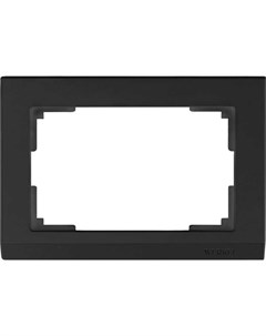 Рамка для выключателя WL04 Frame 01 DBL a040285 черный Werkel
