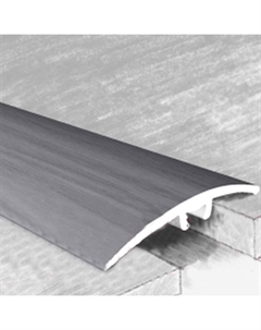 Порог алюм. п/кругл 30мм/8мм/0,9м дуб грей №70-614К Ктм-2000