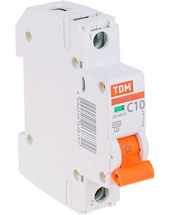 Выключатель автоматический TDM ВА 47 29 2Р 10А C 4 5кА SQ0206 0091 Tdm electric