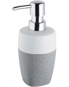 Дозатор жидкого мыла STONE серый арт 6310 керамика пластик Bisk