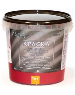 Краска ВД-АК-11 для цоколя и деревянных поверхностей вишнёвая RAL 3003 матовая 1кг Colorlux