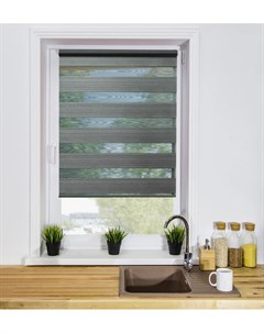 Рулонная штора День-Ночь LB 25-05 67х160 см, серый Lm decor