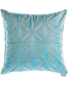 Декоративная подушка Azadi 40х40 см на потайной молнии цвет бирюзовый Moroshka