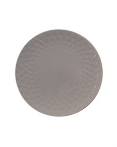 Тарелка обеденная 27 см фарфор серый 2Т8813 Domoletti