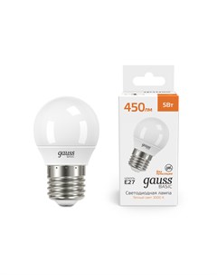 Лампа светодиодная G45 5Вт Е27 3000К LED M Basic Gauss