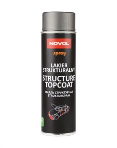 Эмаль структурная Spray structure topcoat 1K черный 500мл Novol